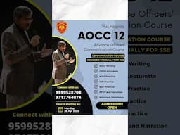 Communication Course Specially Designed For SSB | SRT, WAT, PPDT SDT, GD Practice | AOCC 12