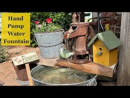 Turning An Old Hand Pump Into A Water Fountain ~ Porch Decor ~ Other Happenings