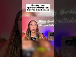 Simplify Card Approval  Master Soft Pull Pre Qualification