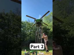Lawnmower Ceiling Fan. It works! Part 2 #lawnmower #redneckengineering