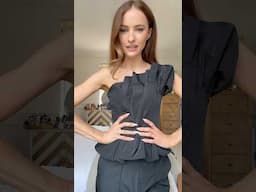 BLACK BUSTIER LOOK #shorts