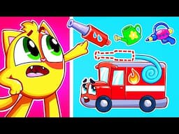 Let's Repair a Police Car🚓 an Ambulance🚑 and a Fire Truck 🚒 | Songs for Kids