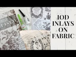 I.O.D. Inlay on Fabric!