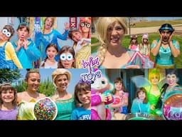 Elsa's Magic Play Time with Jasmine, Tinker Bell, Tiana, Maleficent, Ursula, and Belle!
