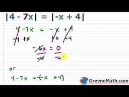 Solving Absolute Value Equations Practice Test Full Solutions