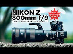 Best lightweight 800mm wildlife set from NIKON Z6iii + Z 400mm f/4.5 VR S + 2x TC