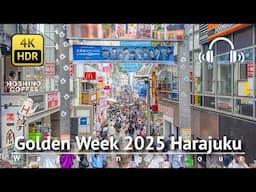 Tokyo Golden Week 2025: Harajuku & Omotesando Walking Tour [4K/HDR/Binaural]