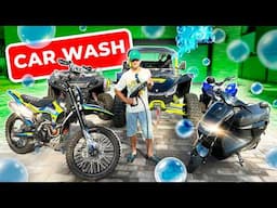 Den opened a car wash! Who will be his first customer?🚗💦 A collection of the best videos