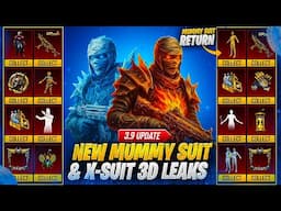 New Glacier Mummy Suit & New X-Suit | old Mummy Set Retunes | PUBGM