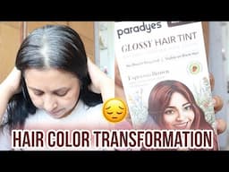 Black to Brown Hair Transformation | Paradyes No Bleach Hair Color Honest Review | Kaur Tips