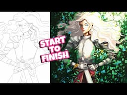 Watch This Knight Drawing Come to Life! Painting Process