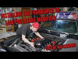 Frankenstein Low Pro Intake Manifold Installed On The 1968 Camaro!!