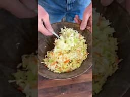 Let’s make some coleslaw. #foodshorts #cooking #outdoorcooking #food