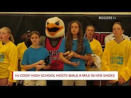 HJ Cody High School hosts Walk a Mile in Her Shoes