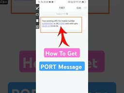 Sim port kaise kare airtel to jio | Port message kaise kare airtel to jio |
