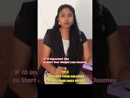 TIP 4 - Easiya weightloss panna 10tips. #tamil #shorts #weightloss #diet @NITHISHFAMILY