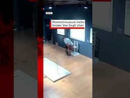 Man breaks crystal-covered 'Van Gogh' chair in museum. #Italy #Art #BBCNews