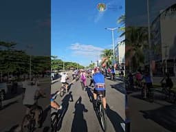 Ciclistas cruzam as ruas em homenagem a Nossa Senhora da Penha #shorts