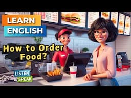 "How to Order Food in English 🍔 | Improve Your English | English Listening Skills - Speaking Skills.
