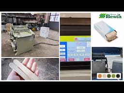 Wooden Tongue Depressor Stick Carved Cutting Machine, Punching Machine CNC type