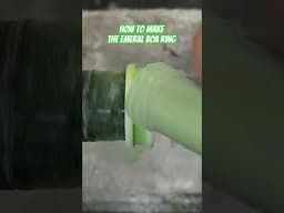Making the Emerald Boa Ring 🐍 #diy #ringmaking #jewllerymaking
