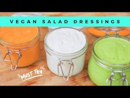 5 EPIC Vegan Salad Dressing RECIPES (fast & easy!)