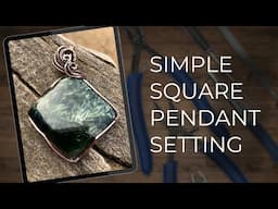 Simple DIY Wire Wrapped Tutorial for Square Stones