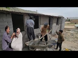 💪 Community Support in Action 🤝 | Khalifa Assists Hadi with House Construction