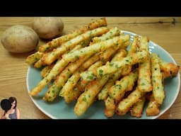 I cook potatoes sticks like this every weekend! Simple and delicious recipe for potato sticks! ASMR
