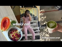 WHAT I EAT IN A DAY -  how i'm prepping for summer! my diet, workouts, & mindset