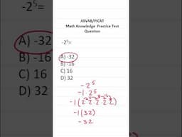 Simplifying Expressions (Exponents): ASVAB/PiCAT Math Knowledge Practice Test Q #acetheasvab