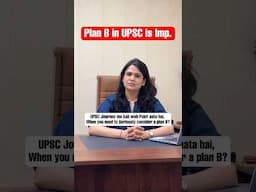 Plan B for UPSC Aspirants | Sleepy Classes IAS