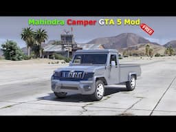 Mahindra Camper GTA 5 Mod 🔥 | Indian Pickup Truck Addon in GTA V | Desi Car Mod Showcase