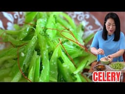 I NEVER get tired of cooking 🌱CELERY like this❗️EASY HEALTHY & DELICIOUS KOREAN🌱CELERY SALAD 🇰🇷샐러리무침