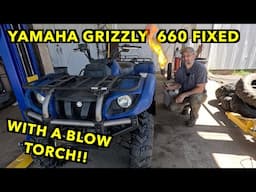 Yamaha Grizzly 660 Restoration Completed...With A Blow Torch. Part 2/2.