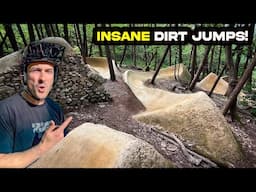 Riding These UNREAL Secret Dirt Jumps!  Rocks n Roots Trails