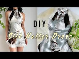 DIY Silk Halter Dress/ Pattern Available