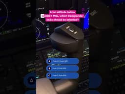 Transponder Code Below 18,000 Feet