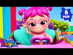 Let’s Ride! A Fun Pink Car Song 🎶💗 | Little Angel | Dance Party Songs 2025 🎤 Sing Along 🎶