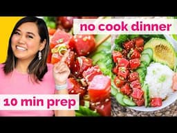 High Protein, Fast, NO COOK Dinner... the BEST Tuna Poke