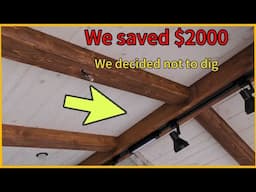 How we saved $2000. We made ceiling beams with our own hands.