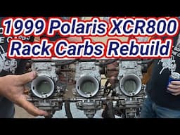Rebuilding Rack Carbs from a 1999 Polaris XCR 800 Triple Triple