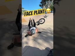 “Felt good to not hit my face” 😂 #shortsfeed #bmxbike #bike #bmxlife #bmx #fail #funny