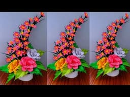 beautiful flower bouquet making with paper / diy flower bouquet