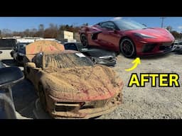 Mike Helps a Friend Win a Steal Deal Flooded 2024 Corvette C8 Stingray 3LT