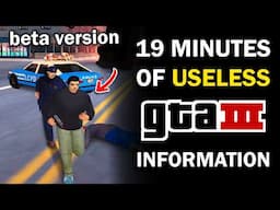 19 Minutes of Useless GTA 3 Information