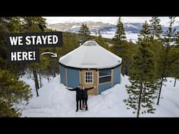 We stayed at an off-grid backcountry YURT in Colorado (in the WINTER)!