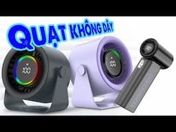 GOOJODOQ - Quạt để bàn Mini và Quạt cầm tay tốc độ cao - Cực mát, cực phê...