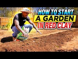 How to make #garden rows in Red Clay #gardening