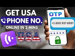How to Get FREE USA Number For OTP Verification and Calls